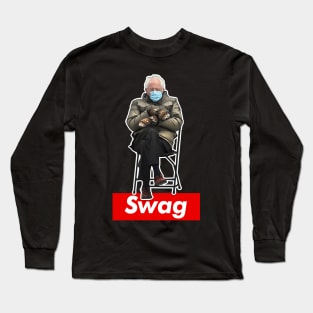 Bernie Swag Sanders / Old School Design Long Sleeve T-Shirt